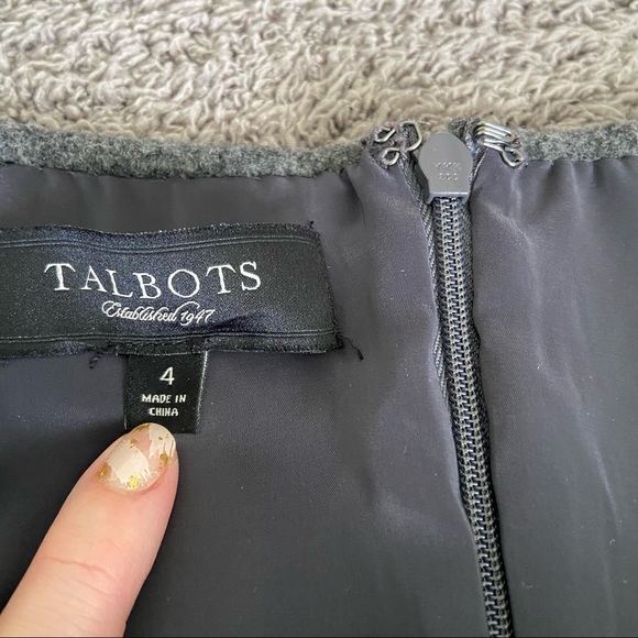 Talbots Grey Wool Pencil Skirt - Picture 5 of 6